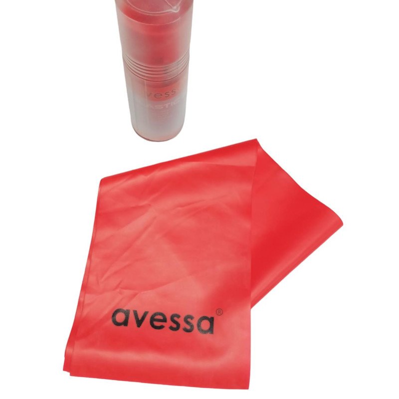 Avessa Tüpte Pilates Lastiği PB-50 KIRMIZI 50 mm