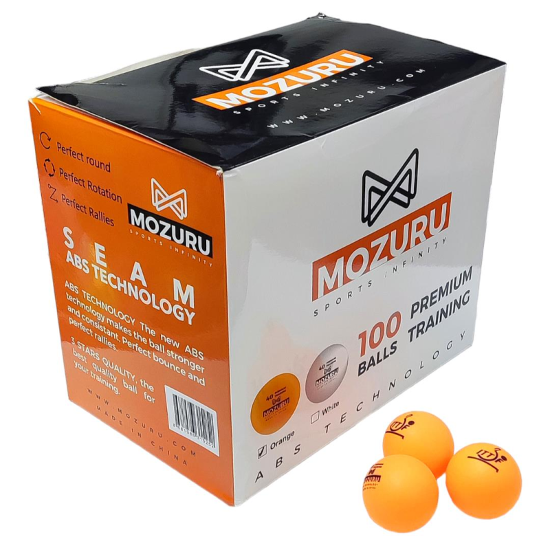 Avessa Mozuru Mzr100-Org ITTF Onaylı Turuncu Pinpon Topu 100lü