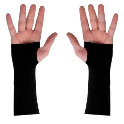 Avessa Parmak Geçmeli Voleybol Kolluğu Siyah 2li L Beden