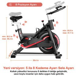 Relife Spin Bike Dikey Kondisyon Bisikleti KR-707