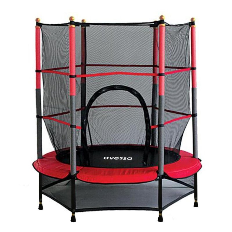 Avessa Çocuk Korumalı Trambolin 140 cm Fileli Trampolin