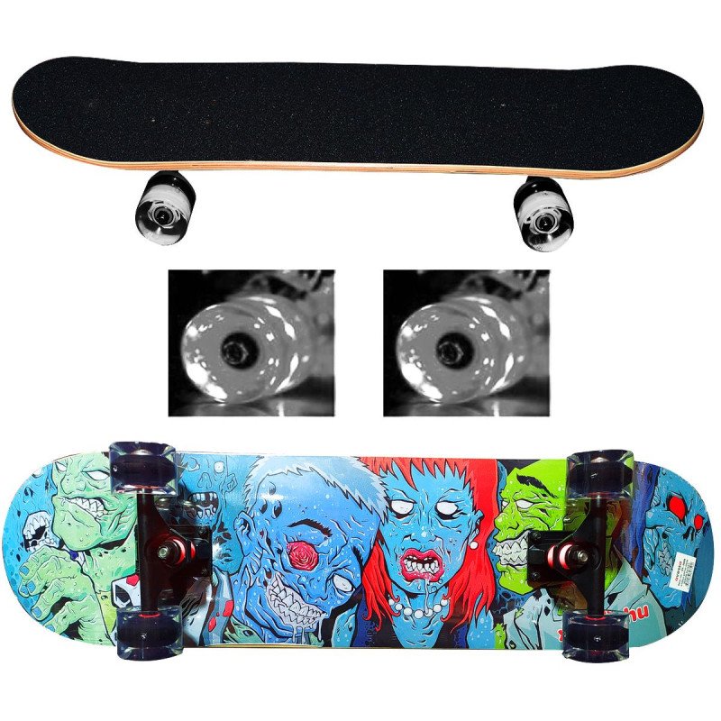 Avessa Işıklı Silikon Teker Kaykay No:3