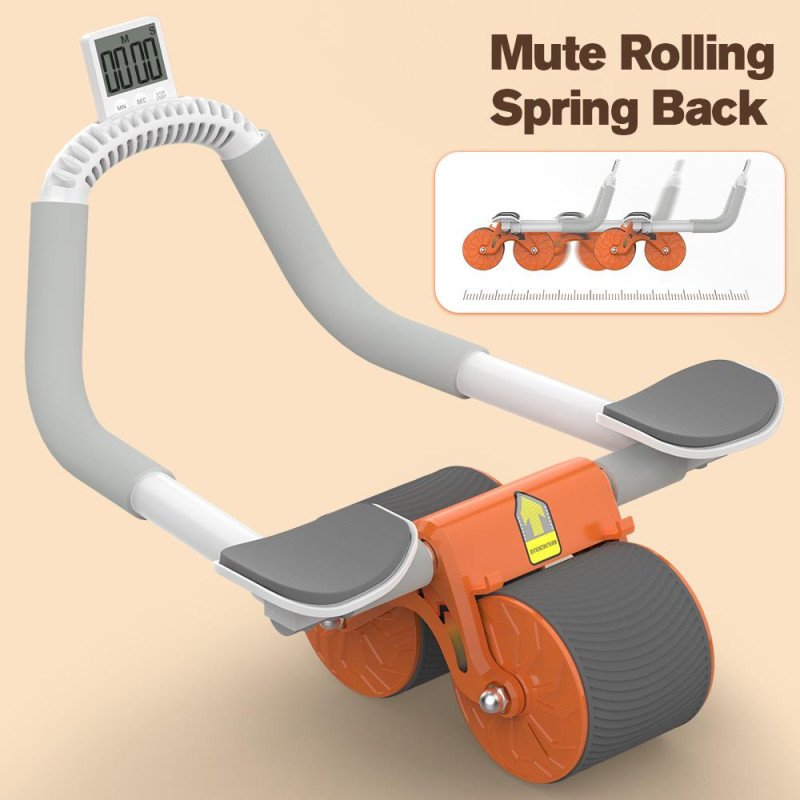 Relife AB-06 Ab Roller Dirsek Destekli Karın Çalıştırıcı, Otomatik geri tepme özellikli, Diz Matlı Karın Kası Çalıştırıcı, Erkekler ve Kadınlar için, Karın Kası Antrenmanı, çift tekerlekli