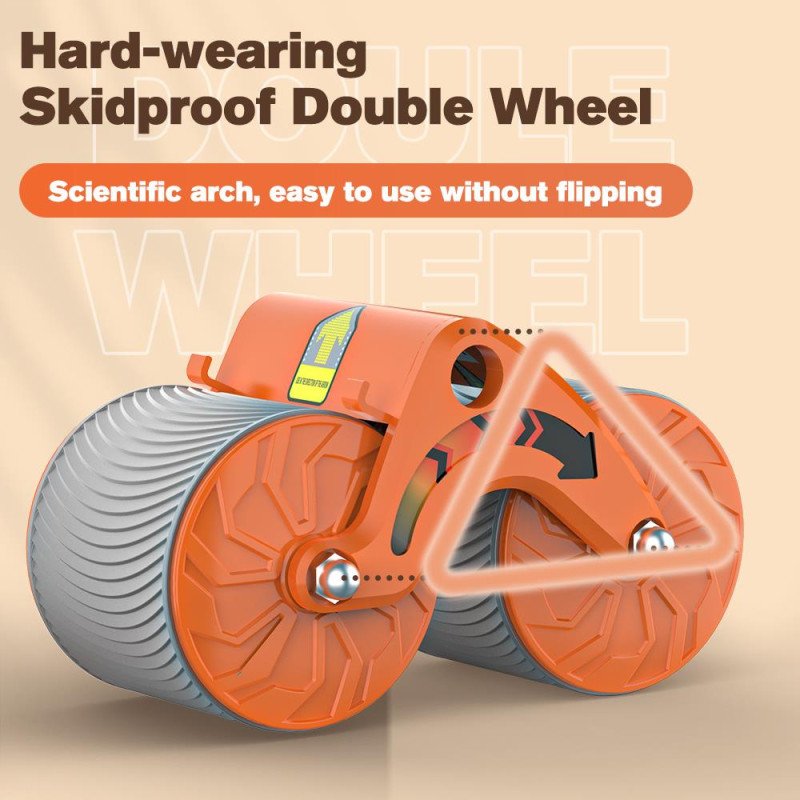 Relife AB-06 Ab Roller Dirsek Destekli Karın Çalıştırıcı, Otomatik geri tepme özellikli, Diz Matlı Karın Kası Çalıştırıcı, Erkekler ve Kadınlar için, Karın Kası Antrenmanı, çift tekerlekli