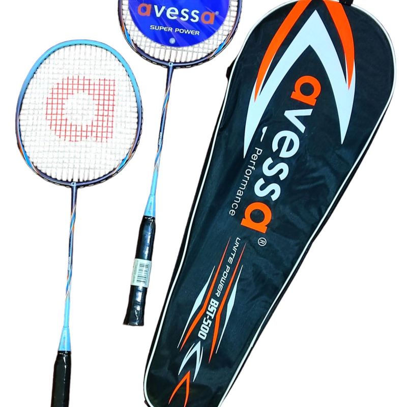Avessa Bst-500M Badmington Profesyonel Raket Set Mor