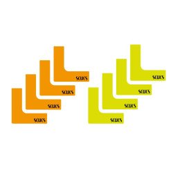 Scucs 1400 Köşe Yer İşareti 4lü Set