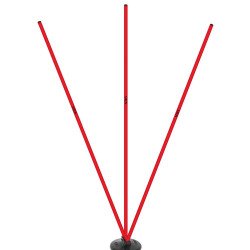 Scucs 1146 Kauçuk Takozlu 3 lü Açılı Çubuk Kırmızı