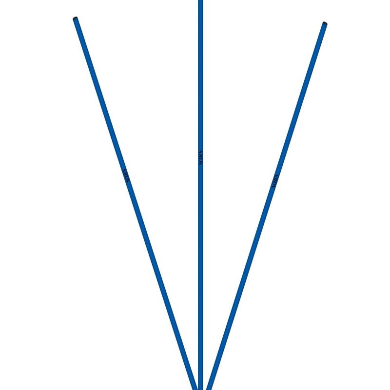 Scucs 1146 Kauçuk Takozlu 3 lü Açılı Çubuk Mavi