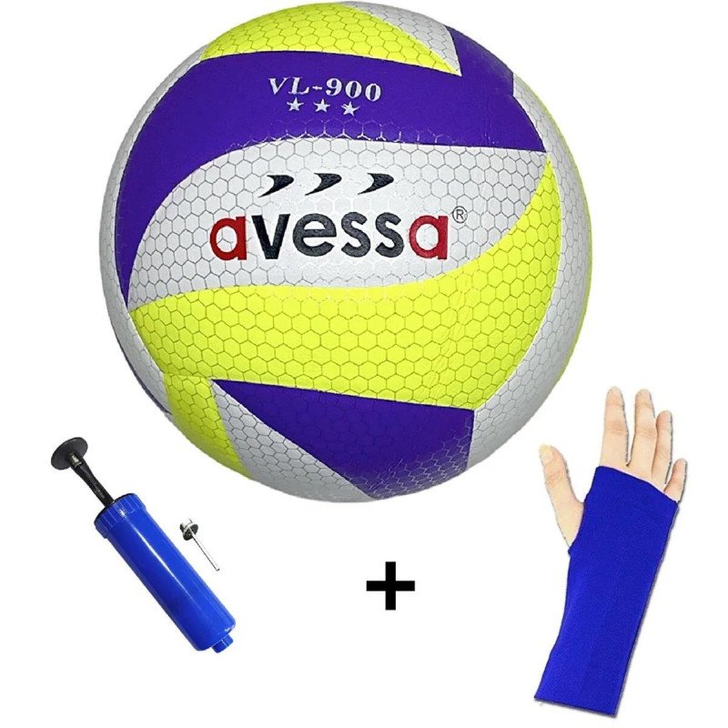 Avessa Vl-900-100 Yumuşak Yapıştırma Voleybol Topu Pompa ve Kolluk Set