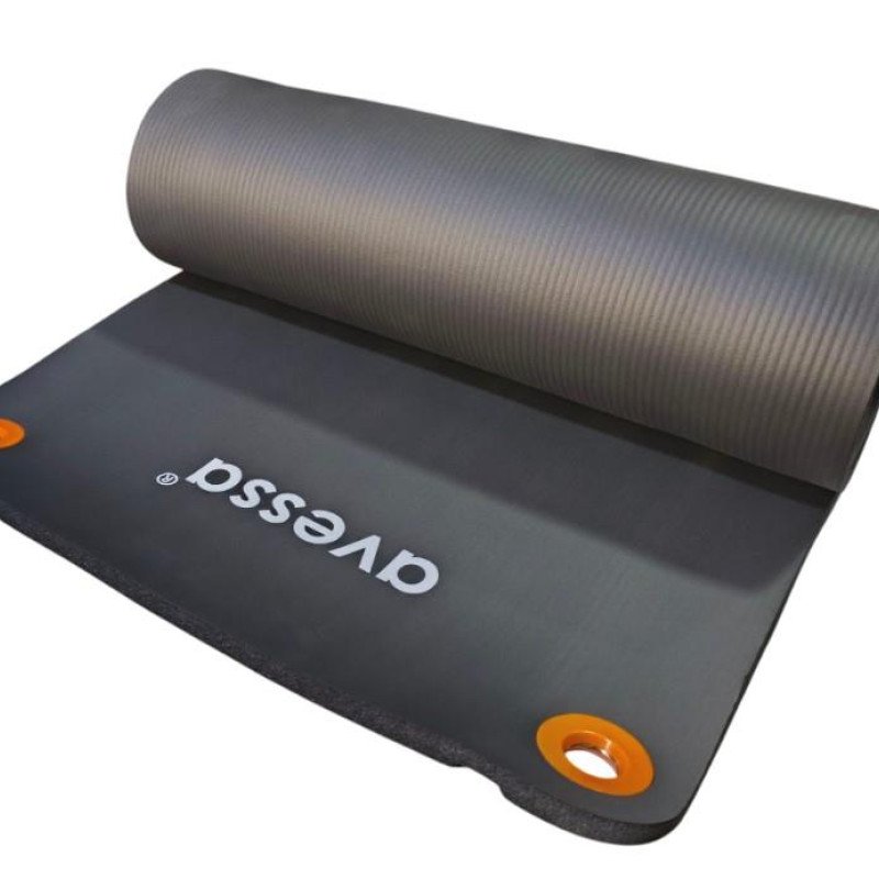 Avessa Hnbr-10 Delikli Nbr Yoga Matı Gri