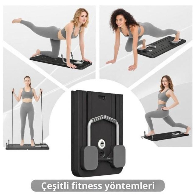 Avessa Reformer-100 Pilates Reformer Seti Siyah
