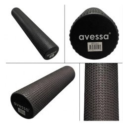 Avessa Afr Masajlı Uzun Foam Roller Siyah 90X15 Cm