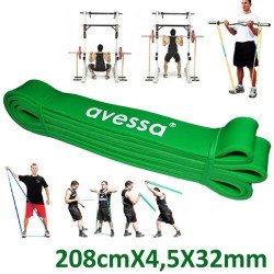 Avessa Latex Güç Bandı Direnç Lastiği Yeşil LPB32