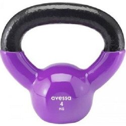 AVESSA 4KG KAUÇUK KAPLI KETTLE DAMBIL MOR