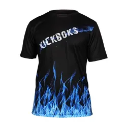 Dijital Baskılı Kick Boks Bisiklet Yaka Spor T-shirt Kbt083