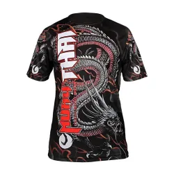 Dijital Baskılı Muay Thai Bisiklet Yaka Spor T-Shirt MTT121