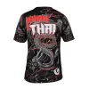 Dijital Baskılı Muay Thai Bisiklet Yaka Spor T-Shirt MTT121
