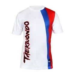 Dijital Baskılı Taekwondo Bisiklet Yaka Spor T-Shirt TKT126