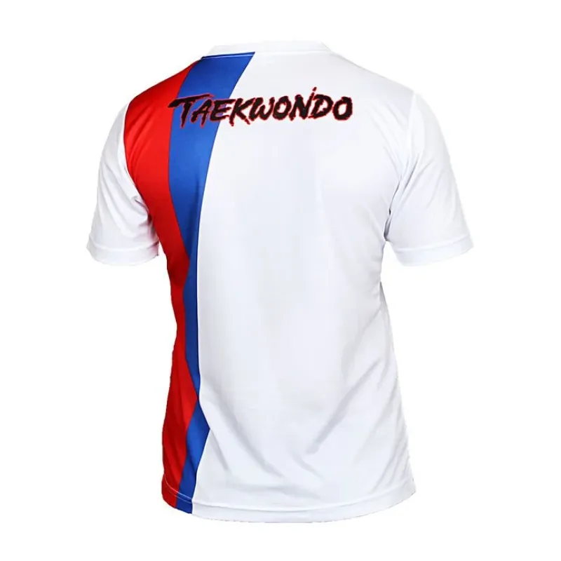 Dijital Baskılı Taekwondo Bisiklet Yaka Spor T-Shirt TKT126