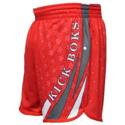 Dosmai Dijital Baskılı Kick Boks Spor Şort KBS253 Kırmızı