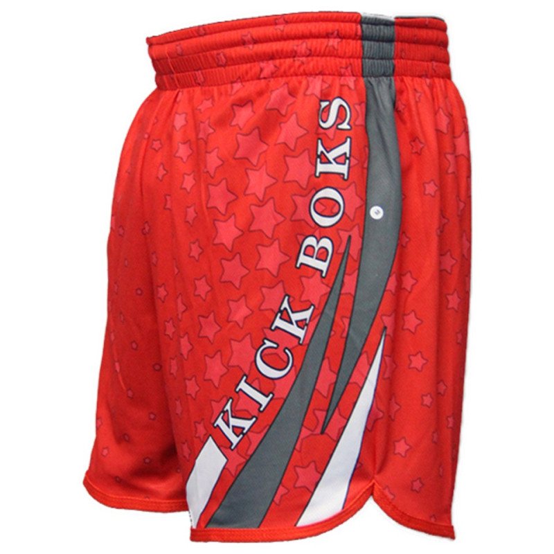 Dosmai Dijital Baskılı Kick Boks Spor Şort KBS253 Kırmızı