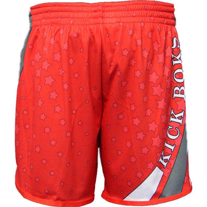 Dosmai Dijital Baskılı Kick Boks Spor Şort KBS253 Kırmızı